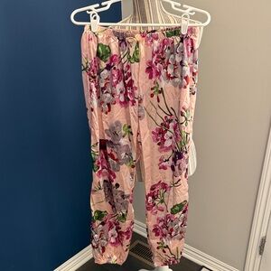 Silky Floral Women's Pajama Pants